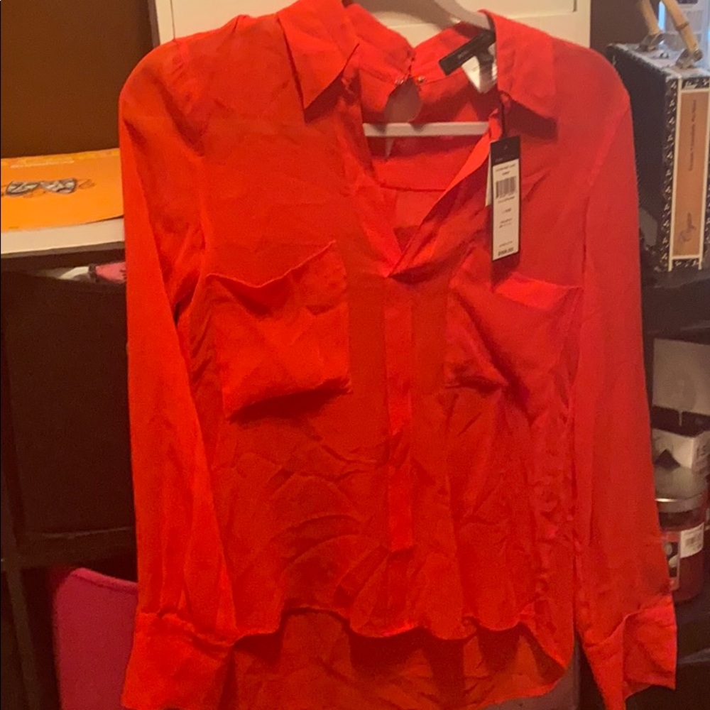 BRAND NEW! BCBG sheer top!
